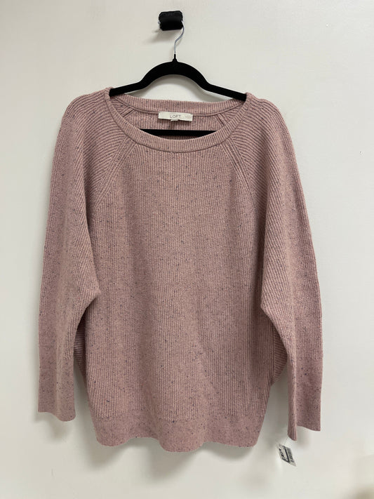 Sweater By Loft In Pink, Size: Xl