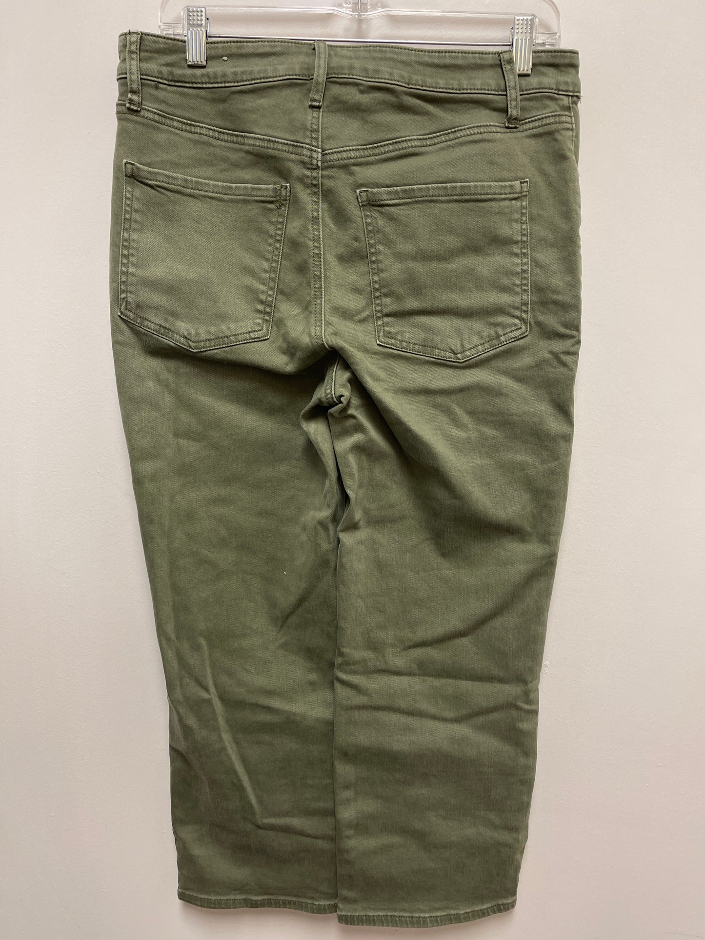 Jeans Straight By Chicos In Green Denim, Size: 6