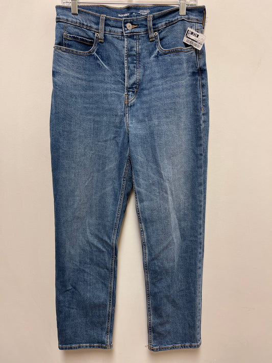 Jeans Straight By Old Navy In Blue Denim, Size: 8