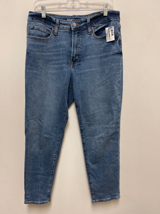 Jeans Straight By Old Navy In Blue Denim, Size: 10