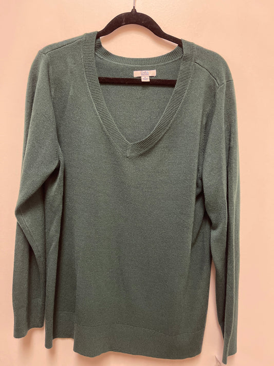 Sweater By Croft And Barrow In Green, Size: Xl