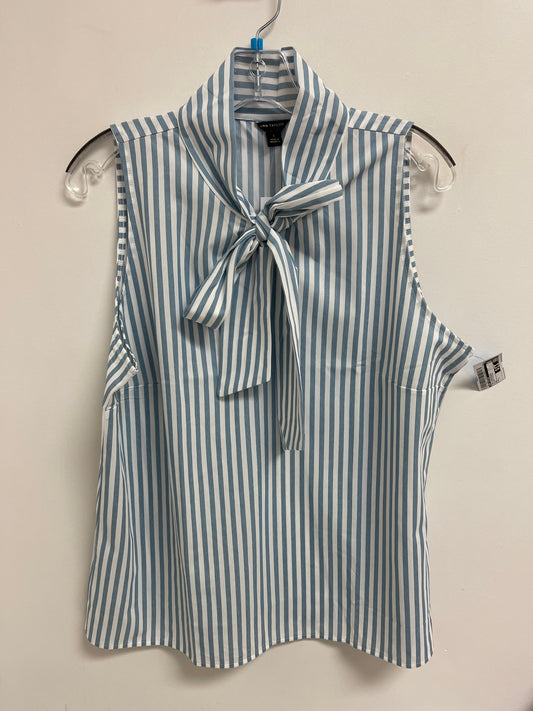 Top Sleeveless By Ann Taylor In Striped Pattern, Size: L