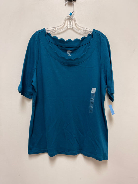 Top Long Sleeve By Kim Rogers In Blue, Size: Xl