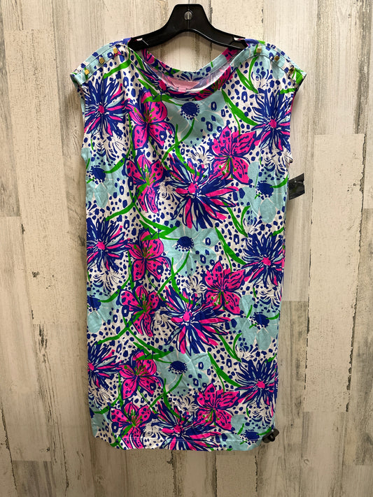 Blue Dress Casual Midi Lilly Pulitzer, Size S