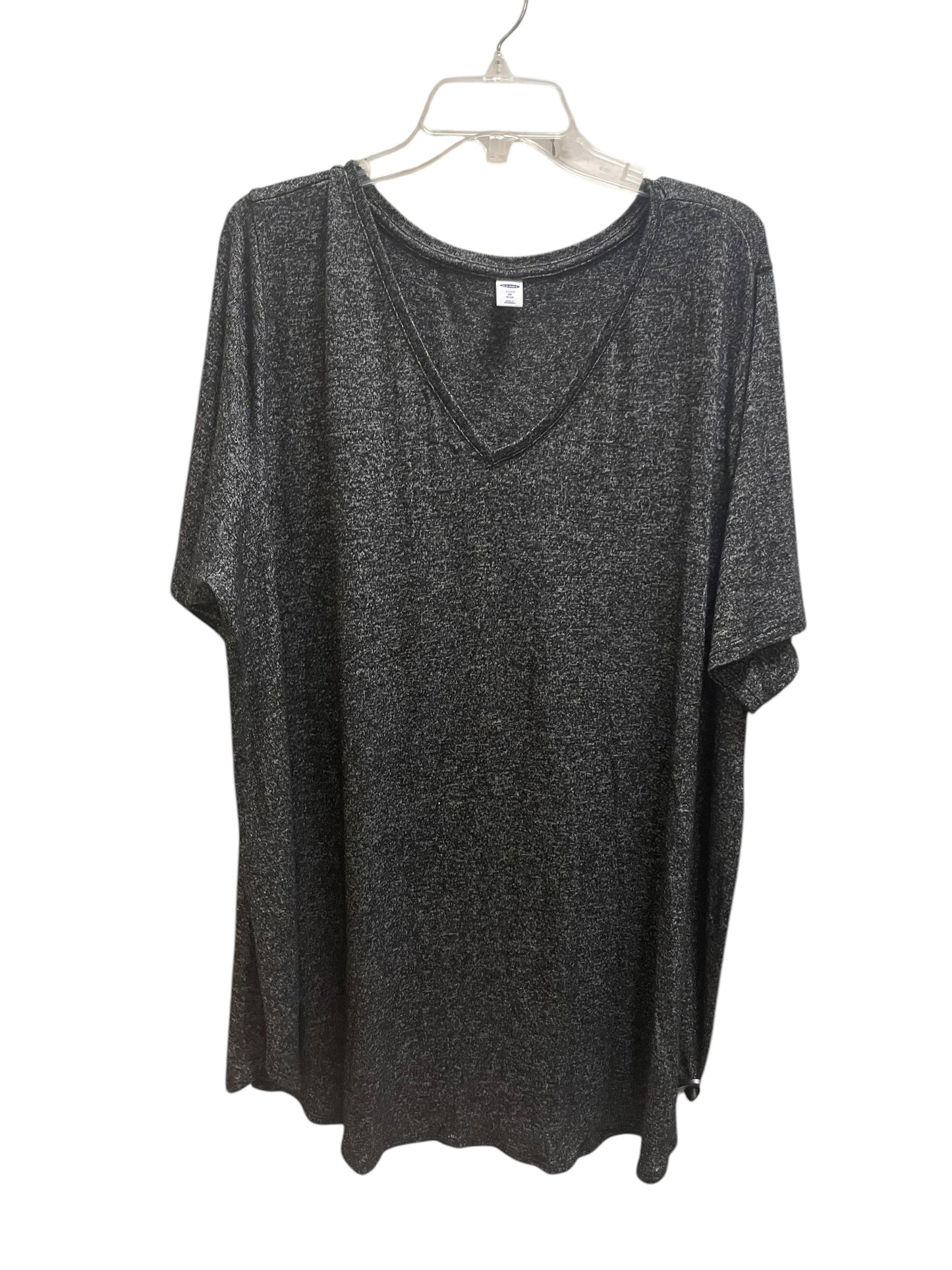 Top Short Sleeve By Old Navy In Grey, Size: 3x