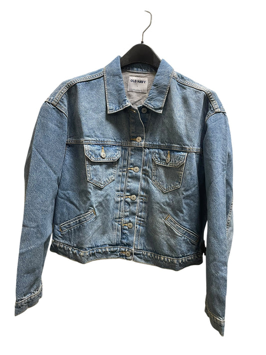 Jacket Denim By Old Navy In Blue Denim, Size: L