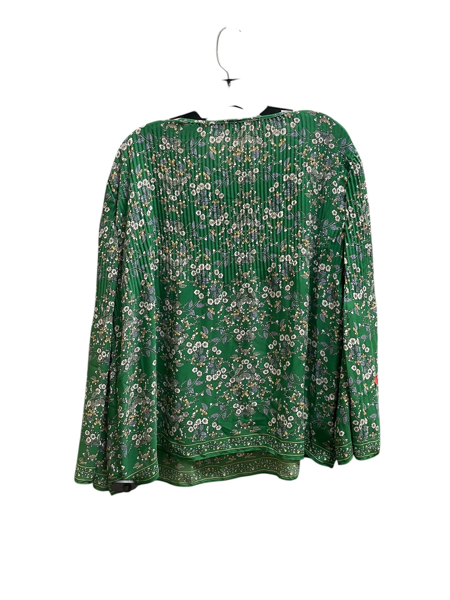 Top Long Sleeve By Max Studio In Green, Size: M