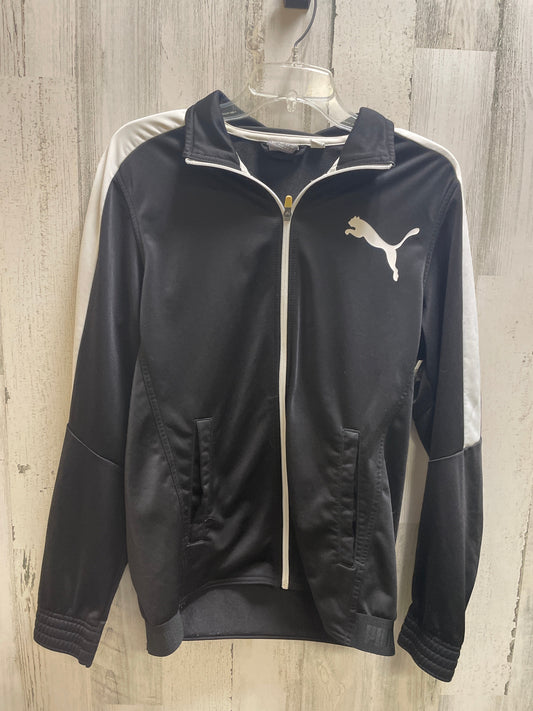 Athletic Jacket By Puma In Black, Size: S