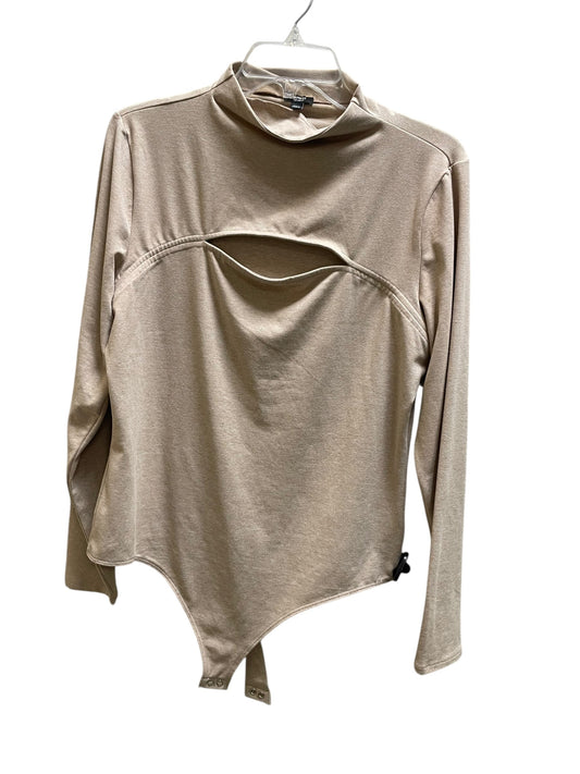 Top Long Sleeve By Express In Tan, Size: Xl