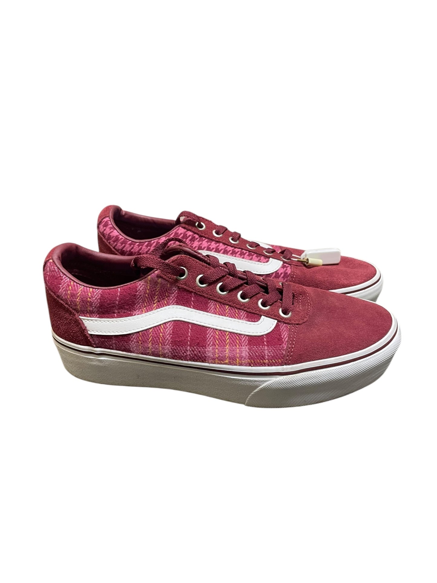 Shoes Sneakers By Vans In Red, Size: 9.5