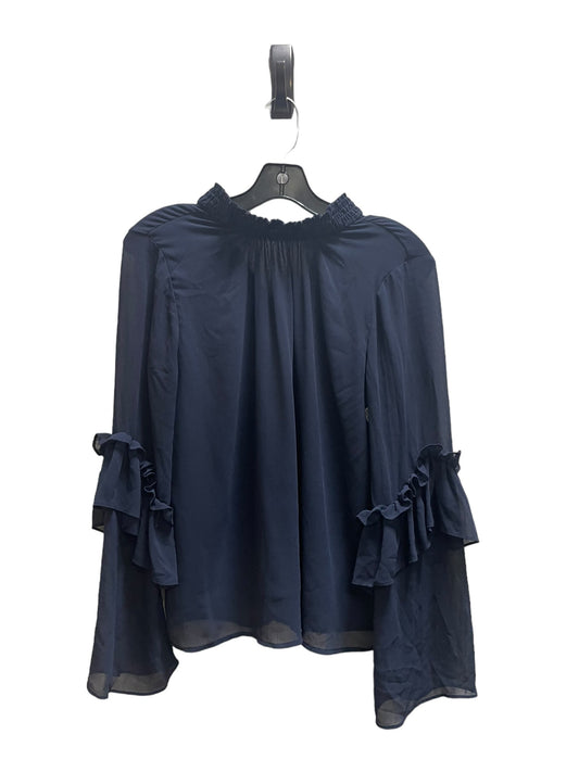 Top Long Sleeve By Lush In Navy, Size: S