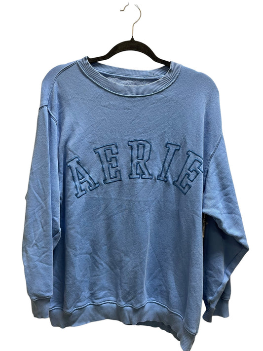 Sweatshirt Crewneck By Aerie In Blue, Size: M