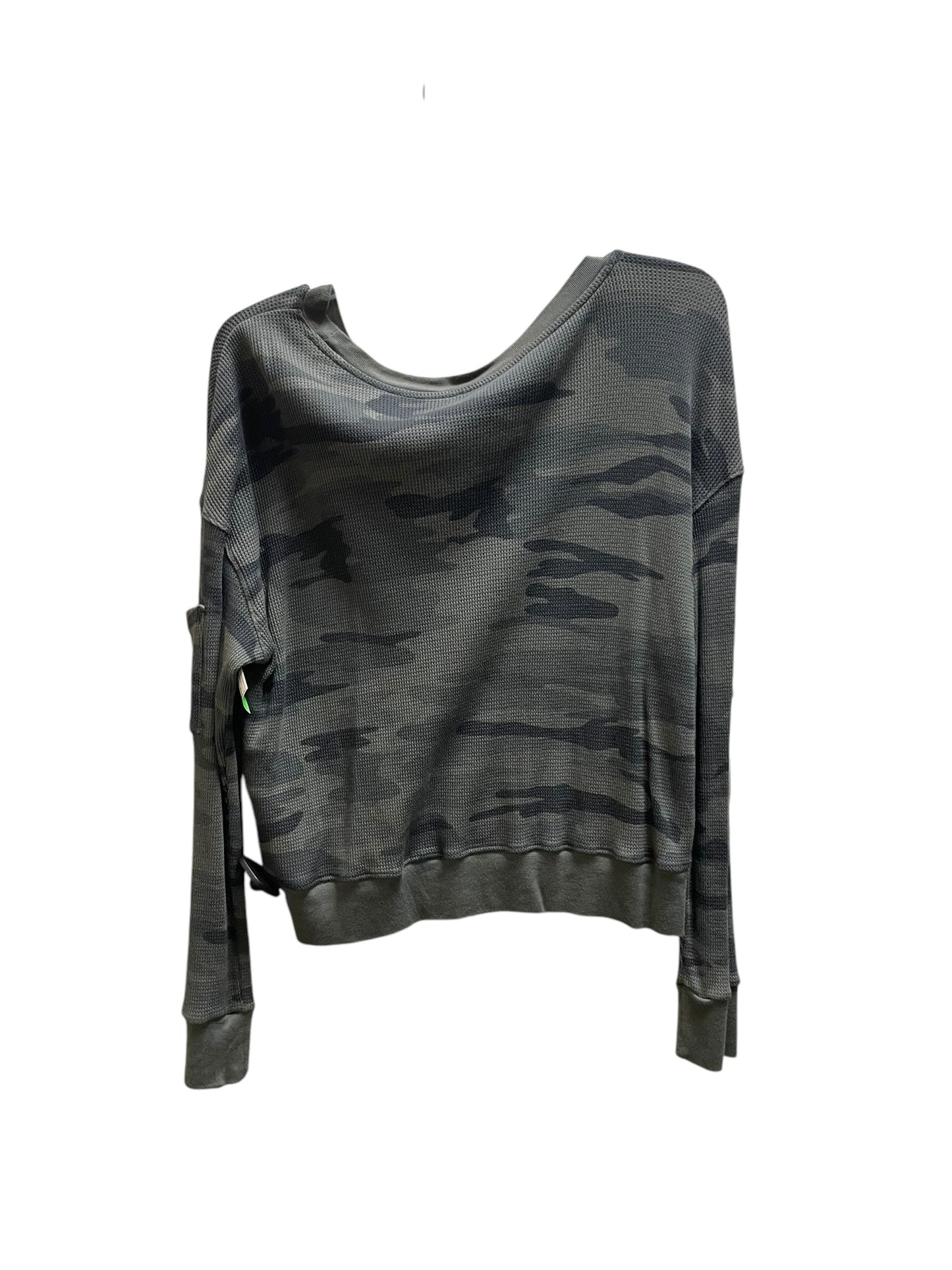 Top Long Sleeve By Splendid In Camouflage Print, Size: M