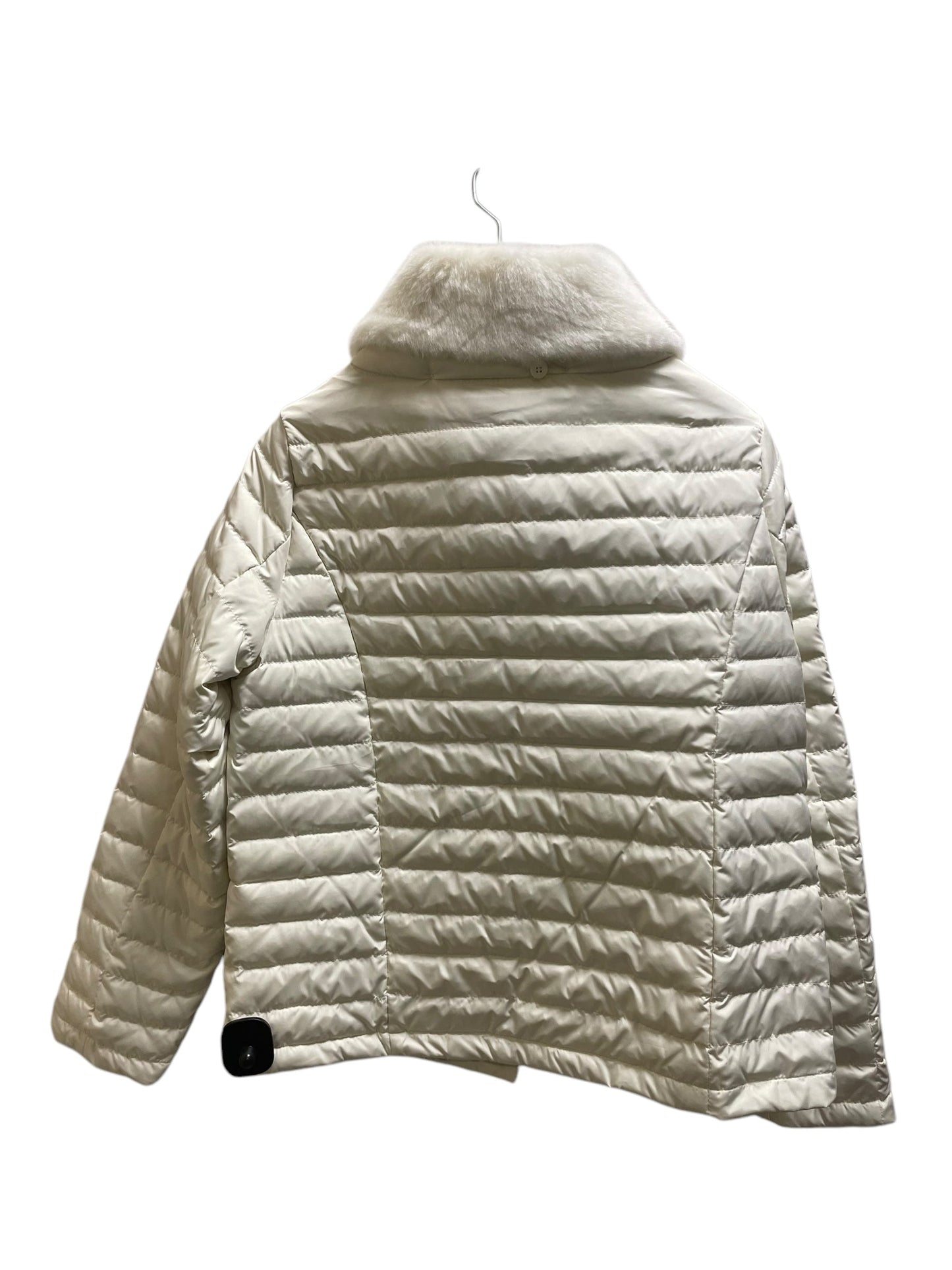 Coat Puffer & Quilted By Talbots In Cream, Size: S