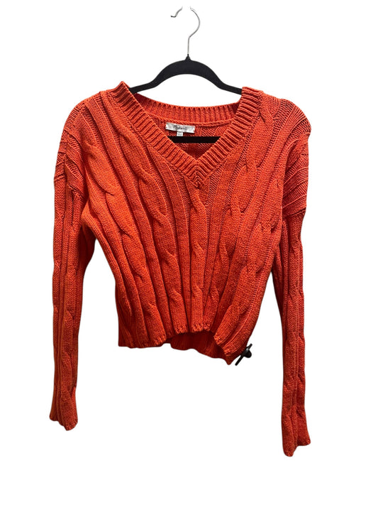 Sweater By Madewell In Orange, Size: Xs