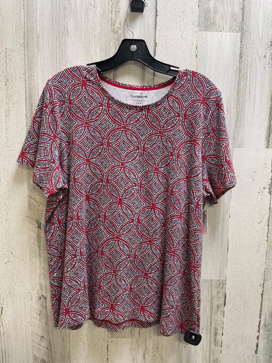 Red Top Short Sleeve Croft And Barrow, Size 1x