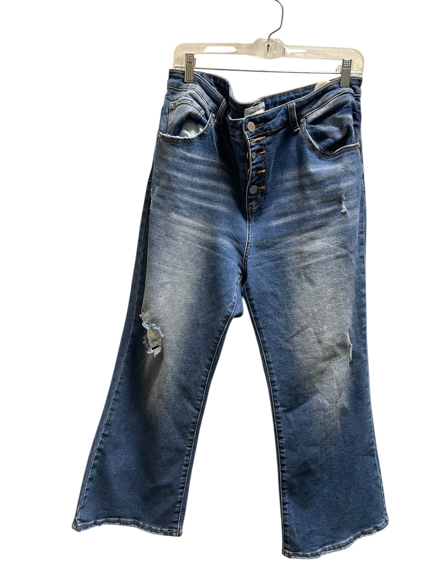 Jeans Flared By Risen In Blue, Size: 1x