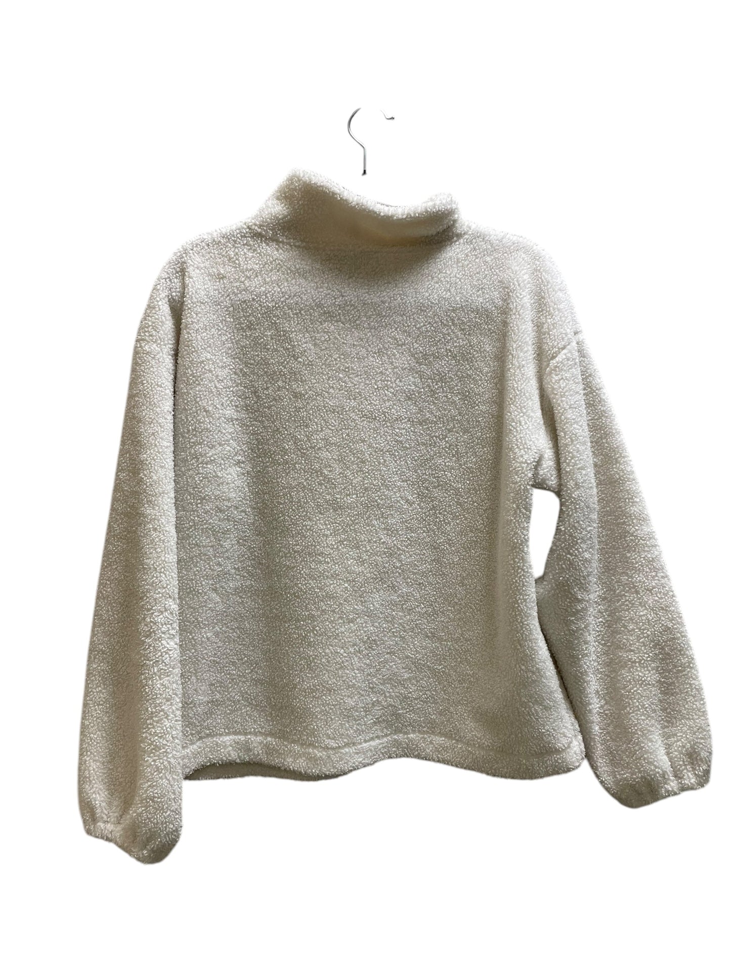 Sweatshirt Crewneck By Loft In White, Size: M