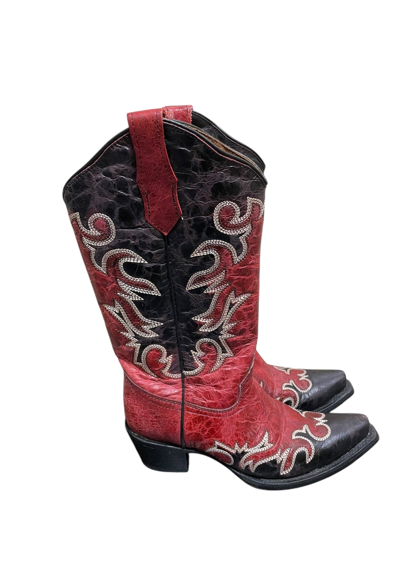 Boots Western By Clothes Mentor In Red, Size: 8