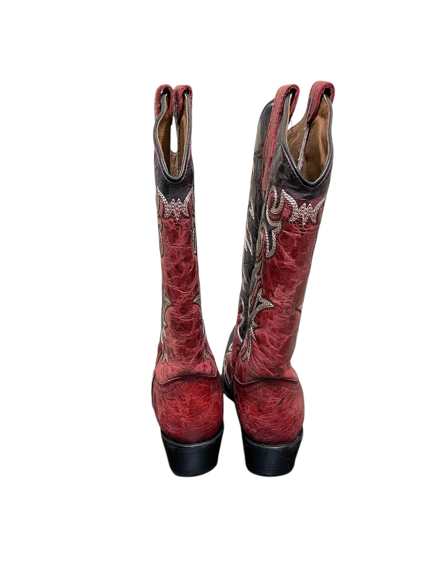 Boots Western By Clothes Mentor In Red, Size: 8