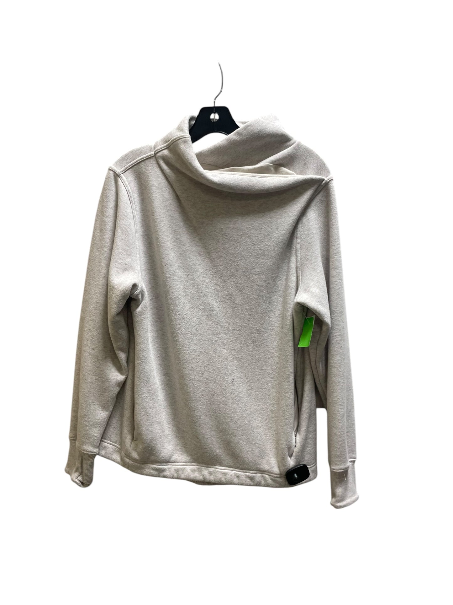 Sweatshirt Collar By Athleta In Grey, Size: M