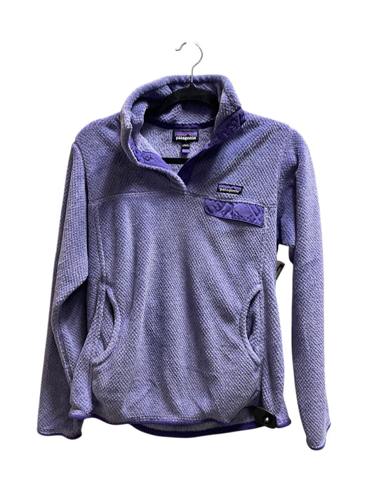 Sweatshirt Collar By Patagonia In Purple, Size: M