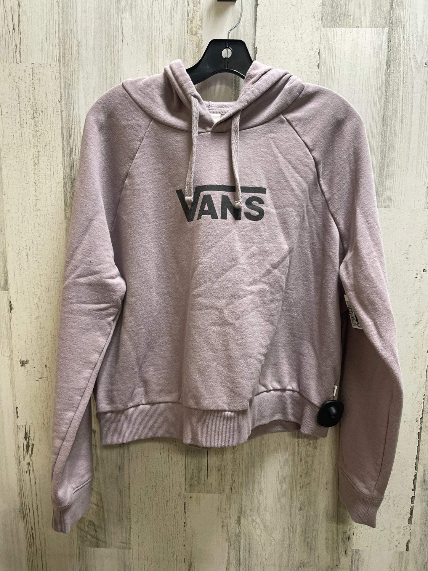 Sweatshirt Hoodie By Vans In Purple, Size: L