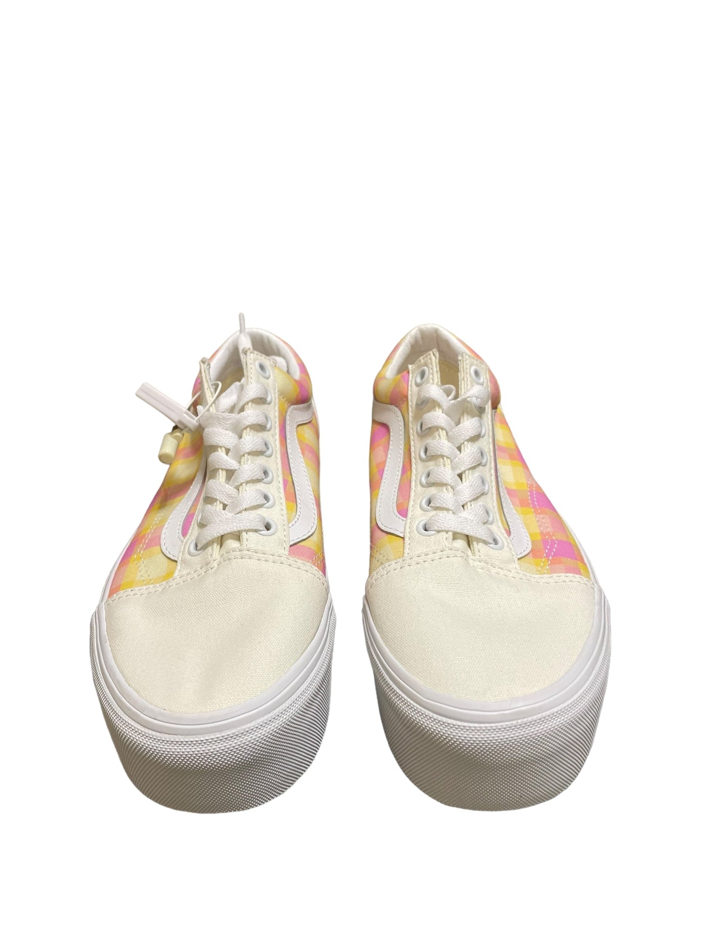 Shoes Sneakers By Vans In Cream, Size: 7.5