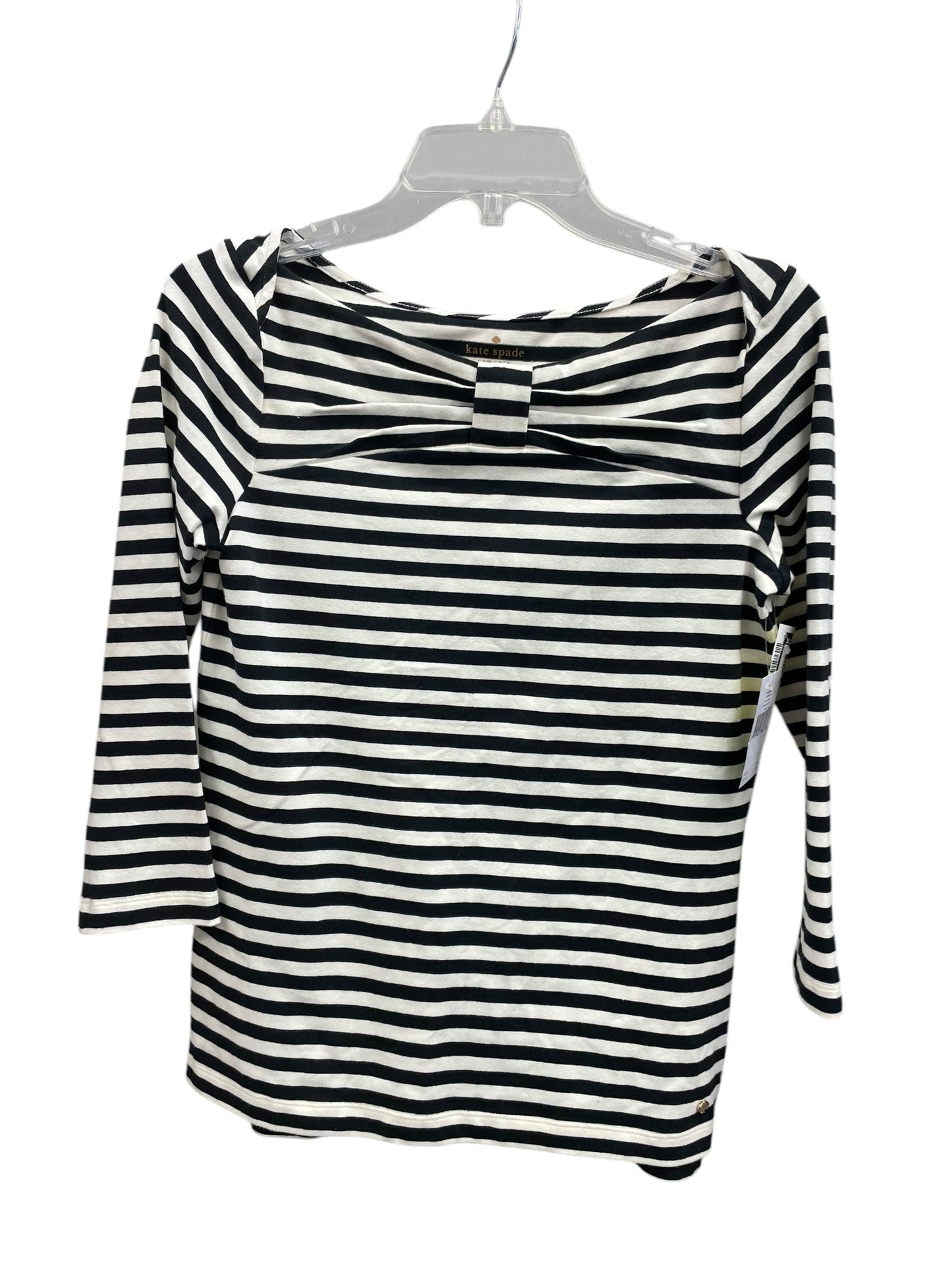 Top Long Sleeve By Kate Spade In Striped Pattern, Size: S