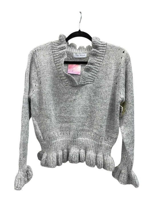 Sweater By Clothes Mentor In Grey, Size: S