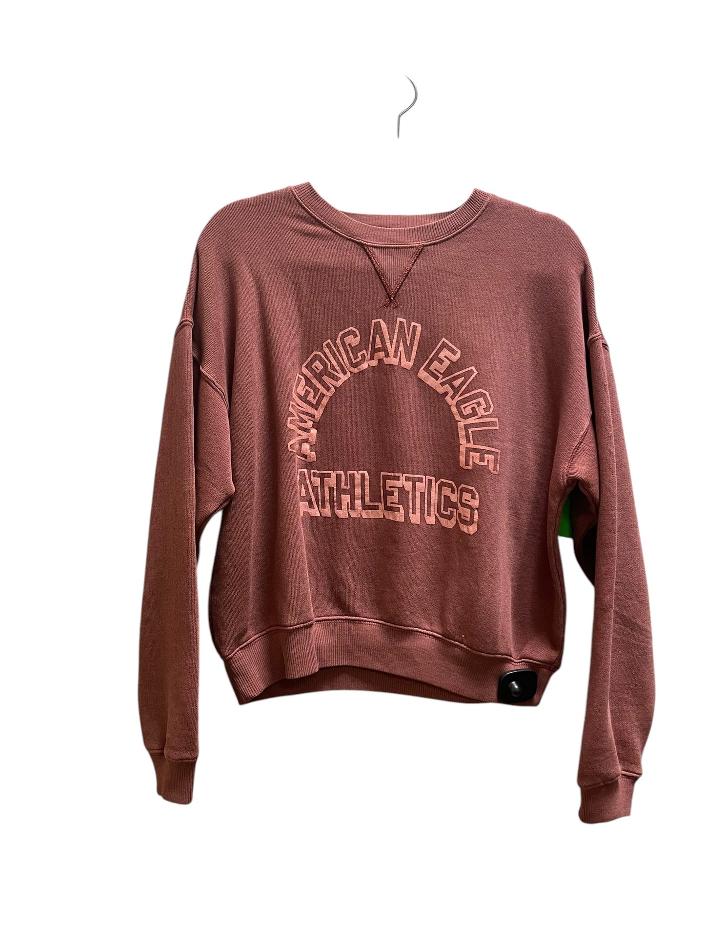 Sweatshirt Crewneck By American Eagle In Red, Size: Xs