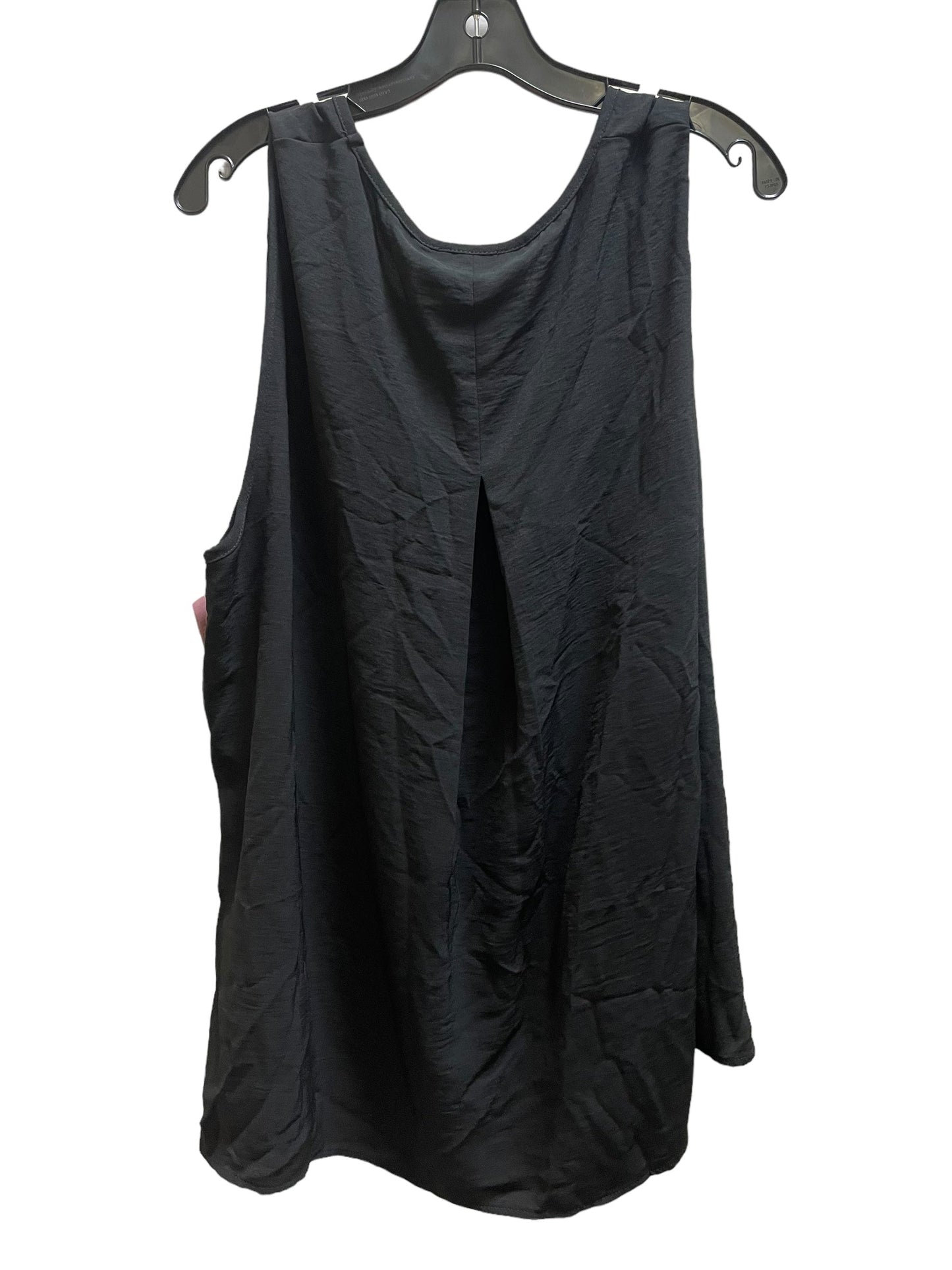 Top Sleeveless By Cotton Bleu In Black, Size: 3x