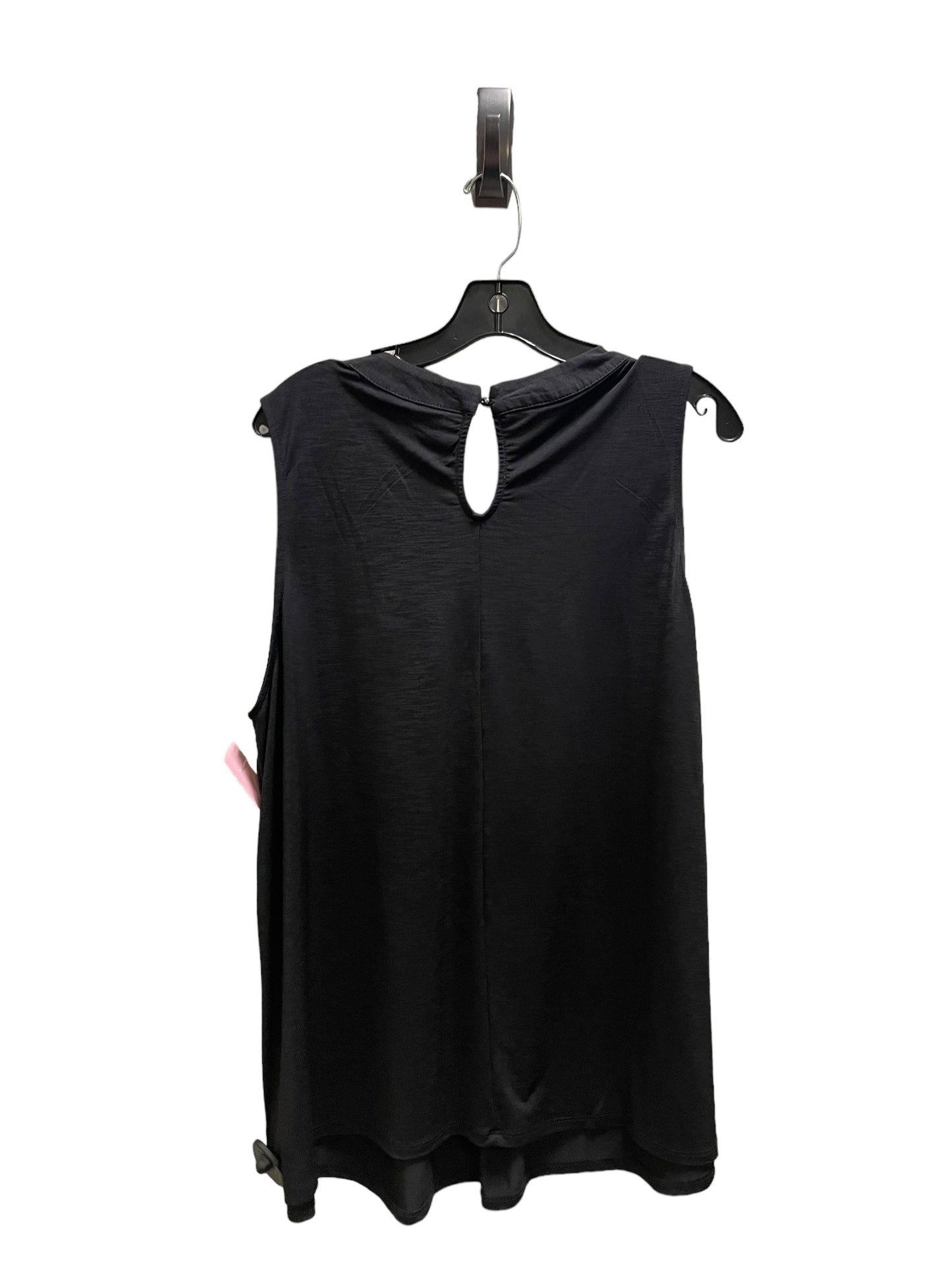 Top Sleeveless By Clothes Mentor In Black, Size: 2x