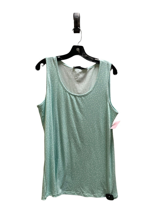 Top Sleeveless By Clothes Mentor In Teal, Size: 1x