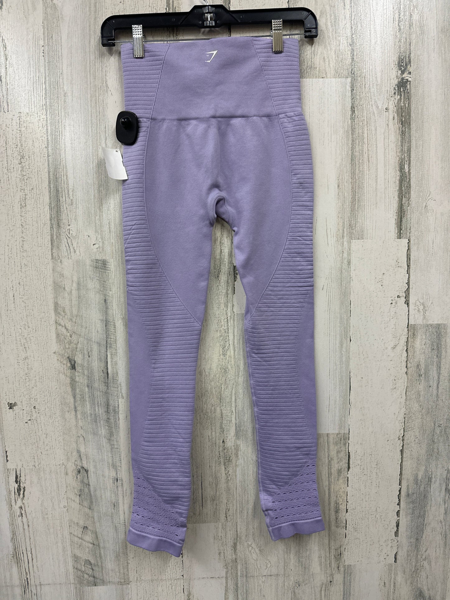 Purple Athletic Leggings Gym Shark, Size S