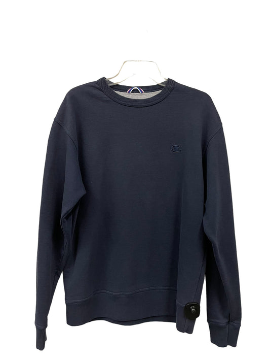 Athletic Sweatshirt Crewneck By Champion In Navy, Size: M