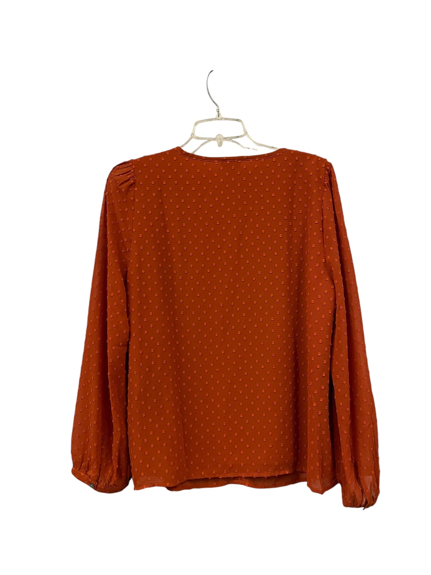 Top Long Sleeve By J. Crew In Orange, Size: M