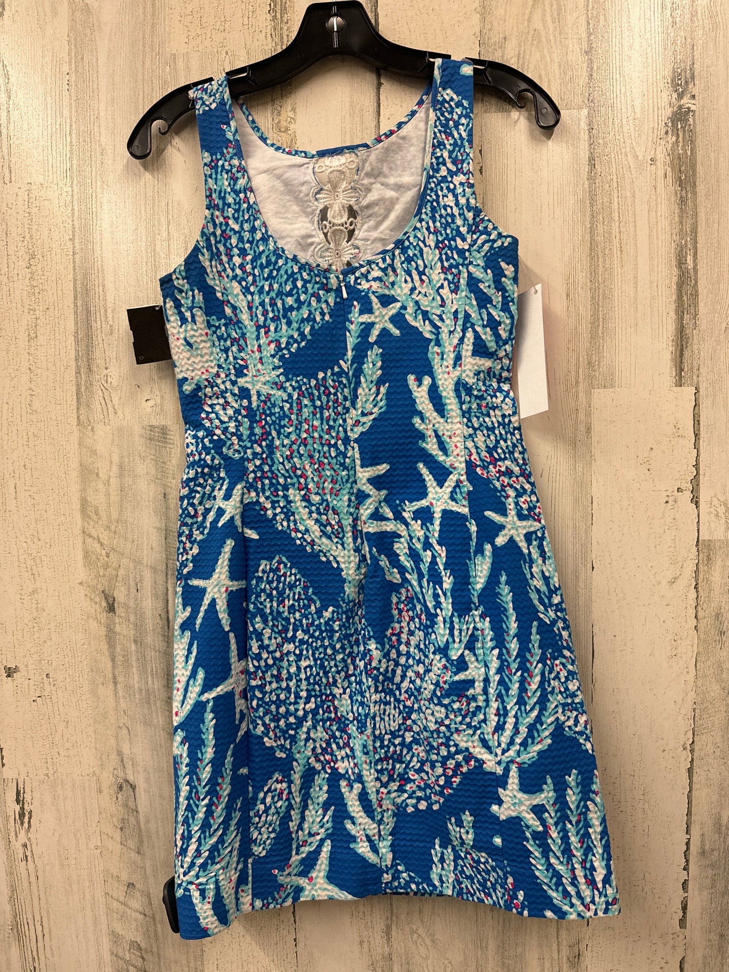 Blue Dress Casual Midi Lilly Pulitzer, Size 2