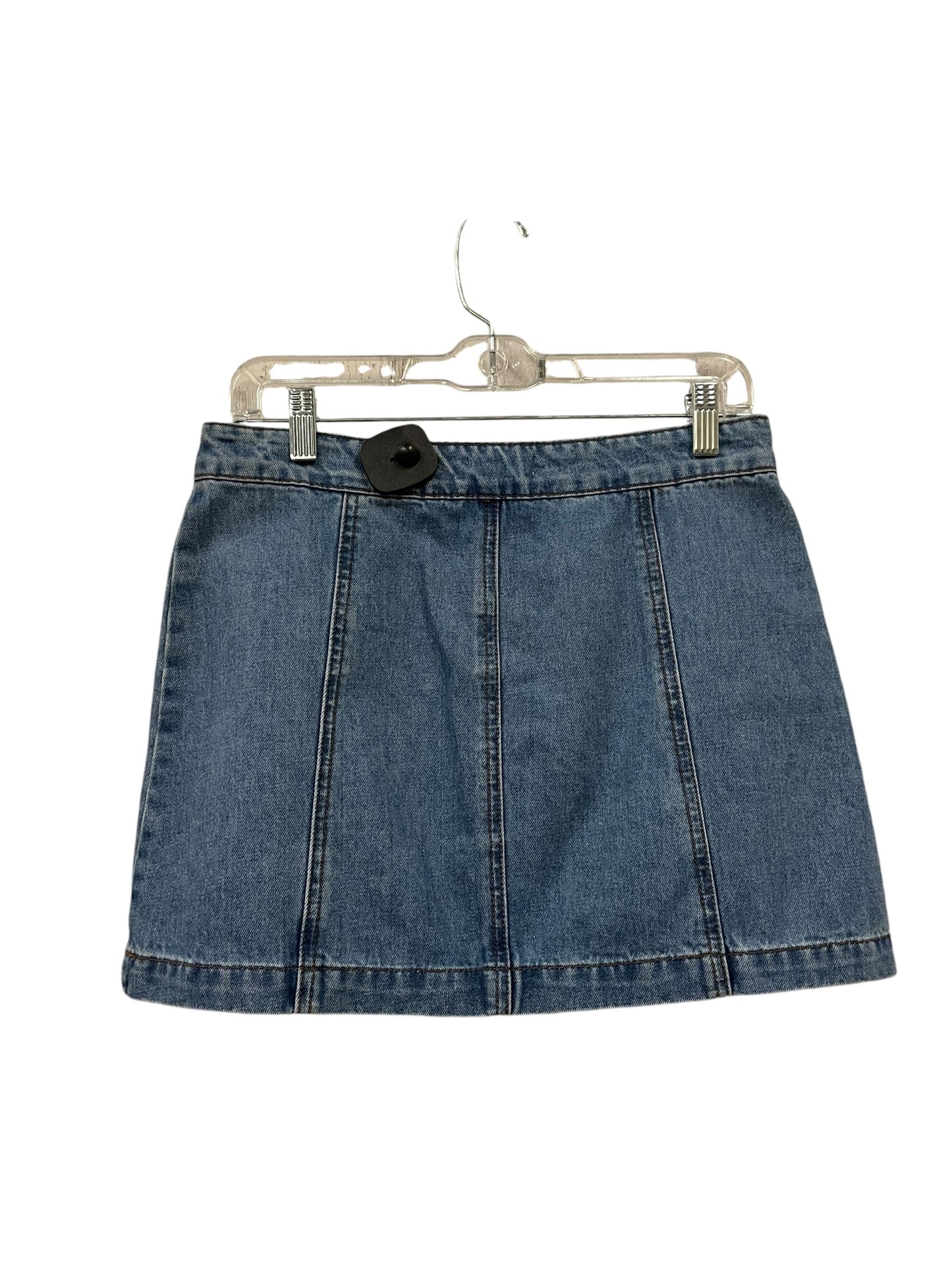 Skirt Mini & Short By Altard State In Blue Denim, Size: S