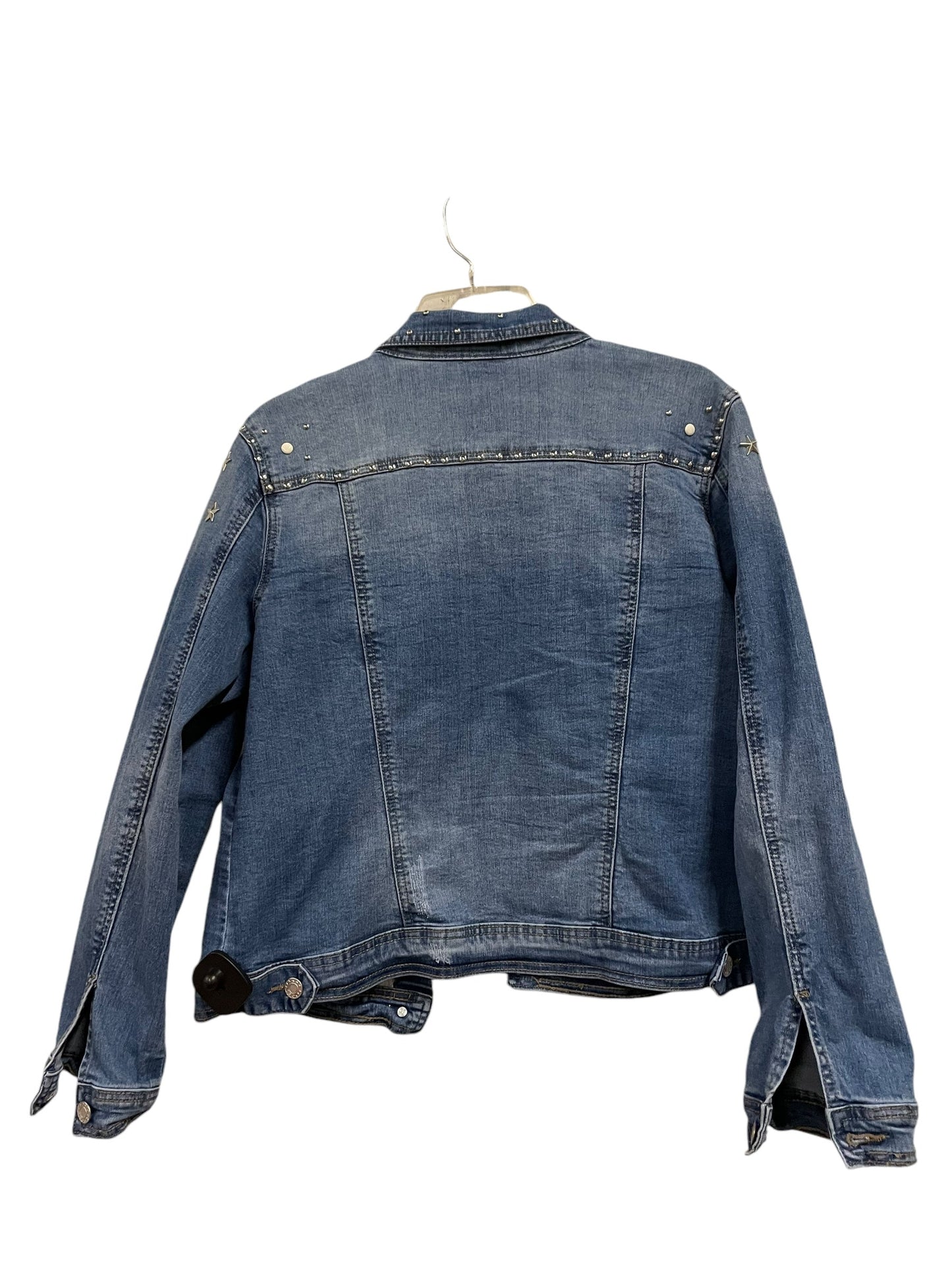 Jacket Denim By Cato In Blue Denim, Size: L