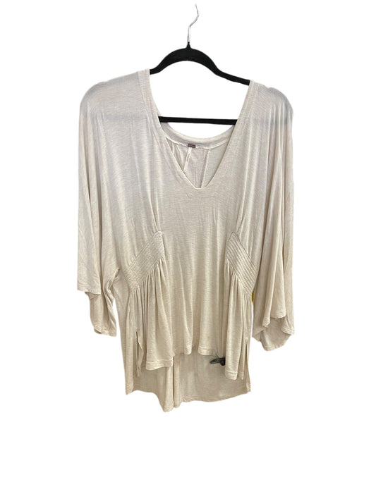 Top Long Sleeve Basic By Free People In Tan, Size: L