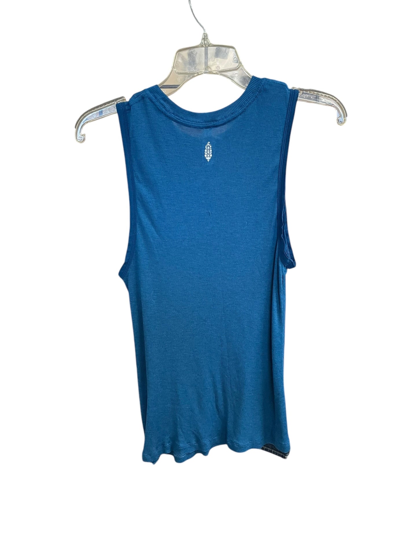 Top Sleeveless By Free People In Blue, Size: M