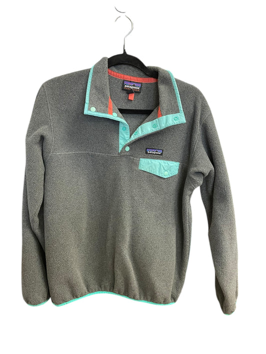 Sweatshirt Collar By Patagonia In Grey, Size: M