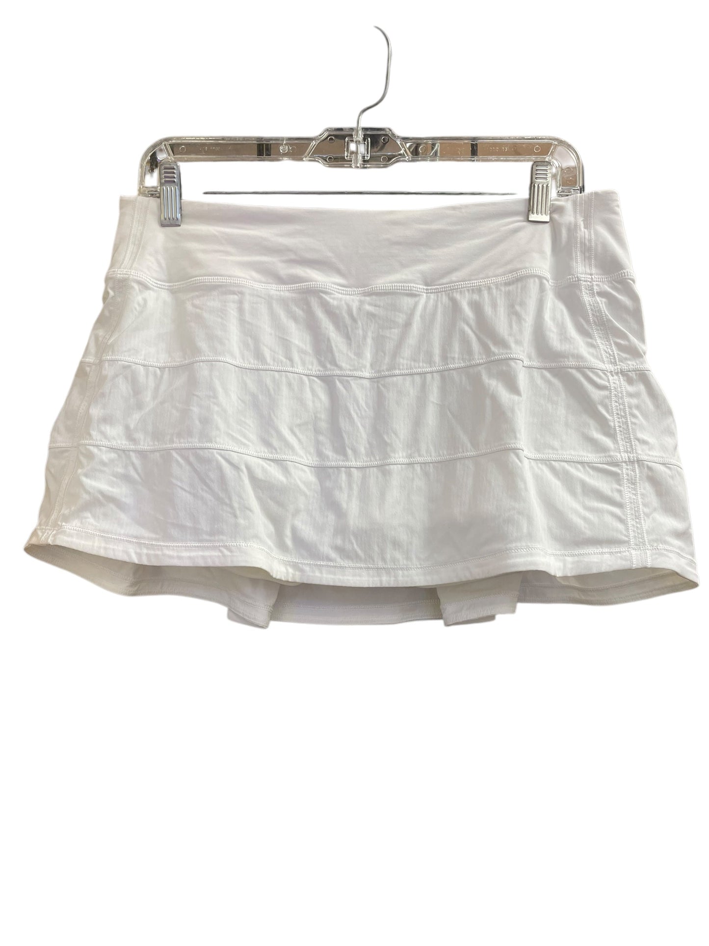 Athletic Skort By Lululemon In White, Size: 8