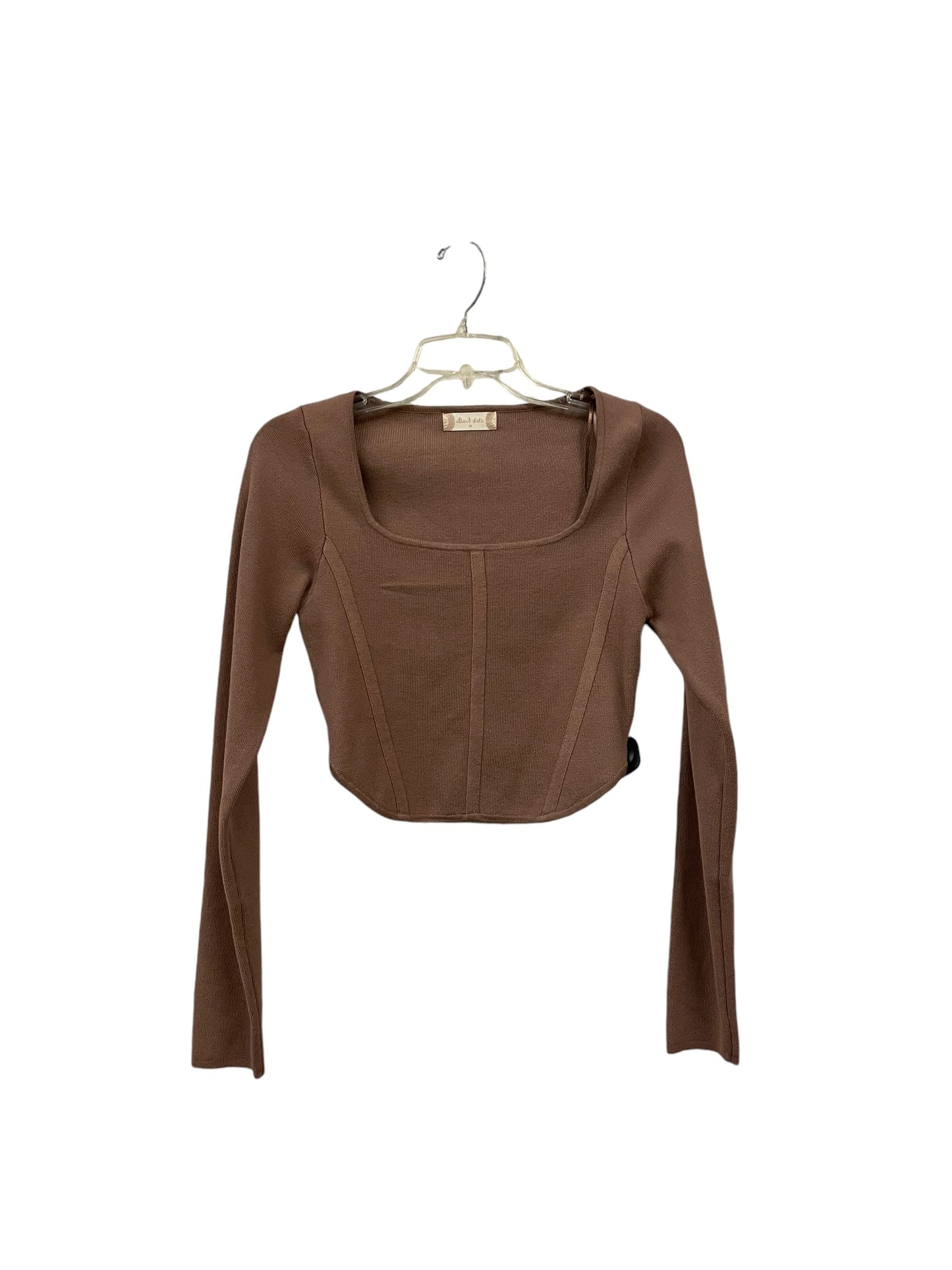 Top Long Sleeve By Altard State In Brown, Size: M