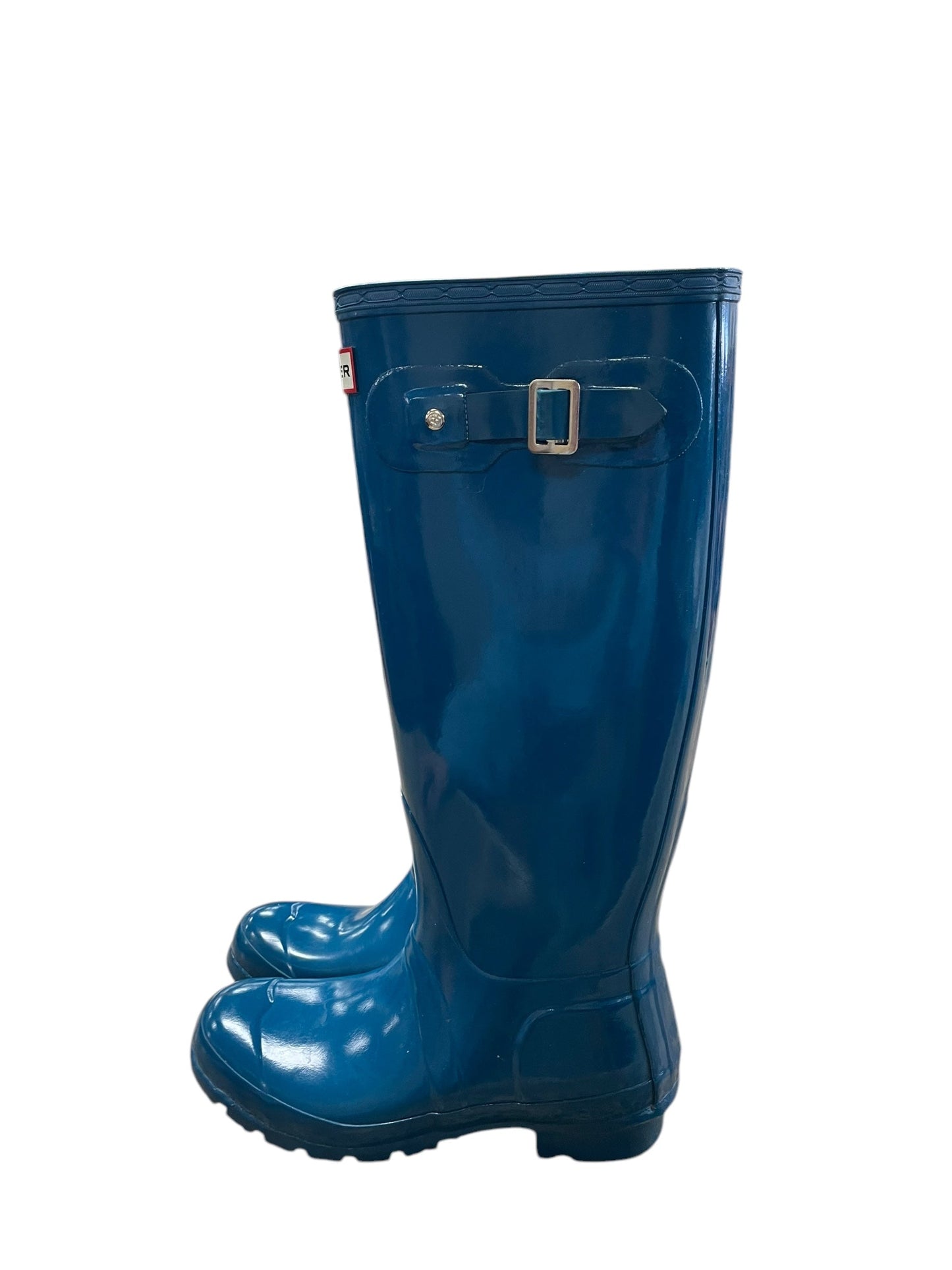 Boots Rain By Hunter In Blue, Size: 6