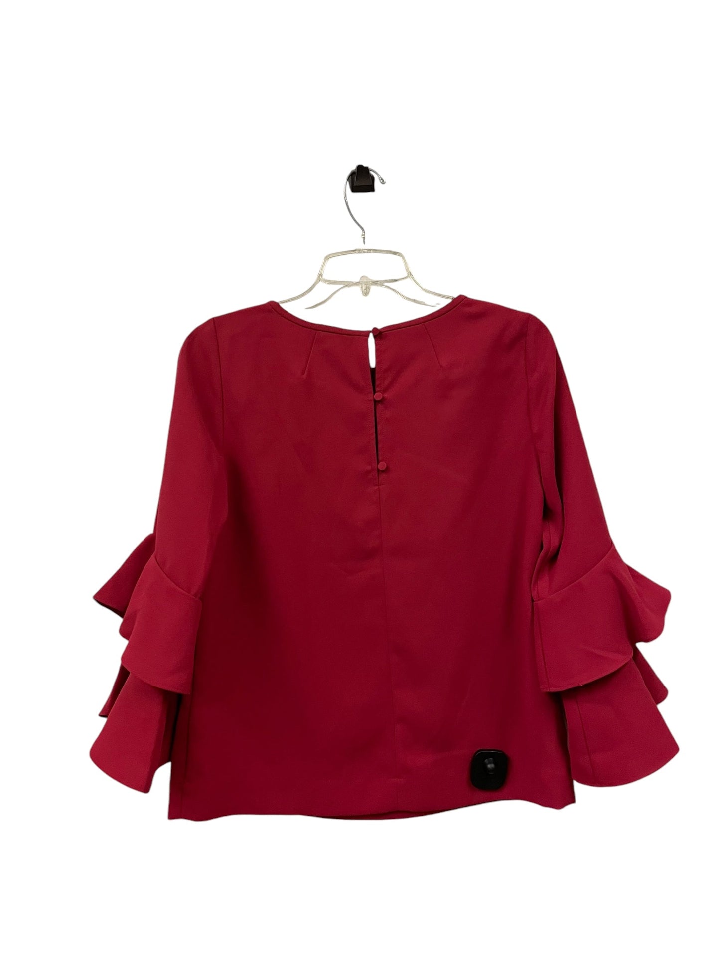 Top Long Sleeve By J. Crew In Red, Size: Xs