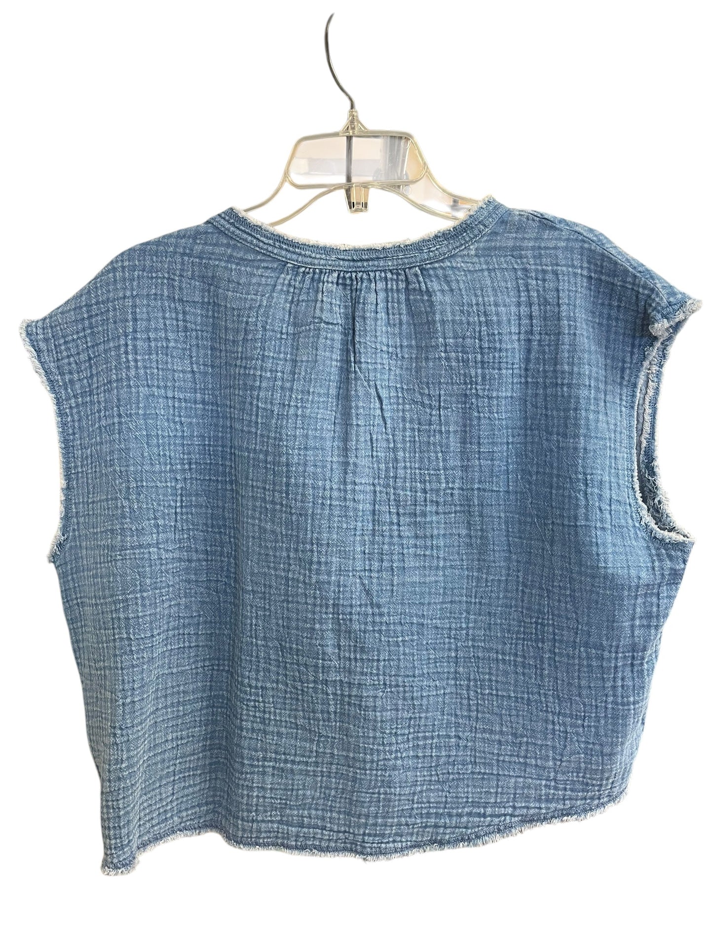 Top Sleeveless By Aerie In Blue, Size: S