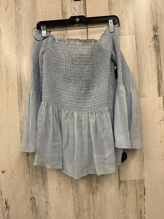 Blue Top Long Sleeve Zara, Size S