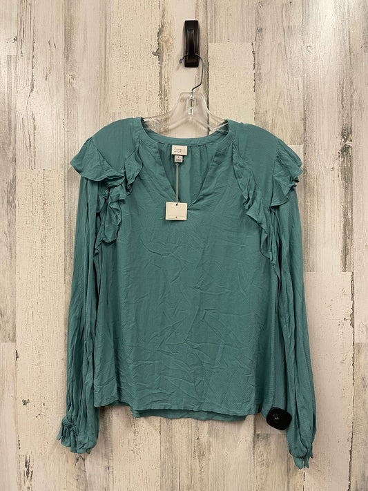 Top Long Sleeve By A New Day In Green, Size: S